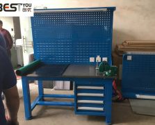 不锈钢钳工工作台带灯架