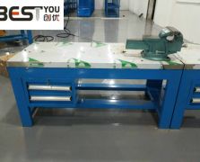 不锈钢带虎钳工作台钳工台